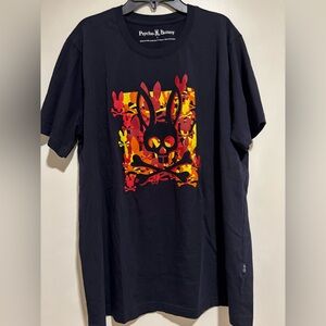 NEW W/O Tags Psycho Bunny Black T Shirt Size 7